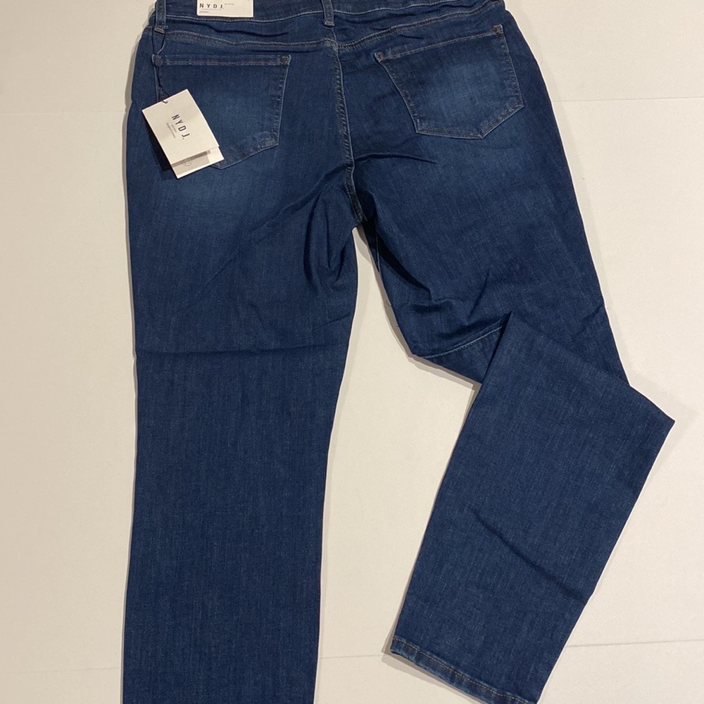 NYDJ SZ 10 Medium Wash Blue Skinny Denim Jeans New D31 - Picture 8 of 16